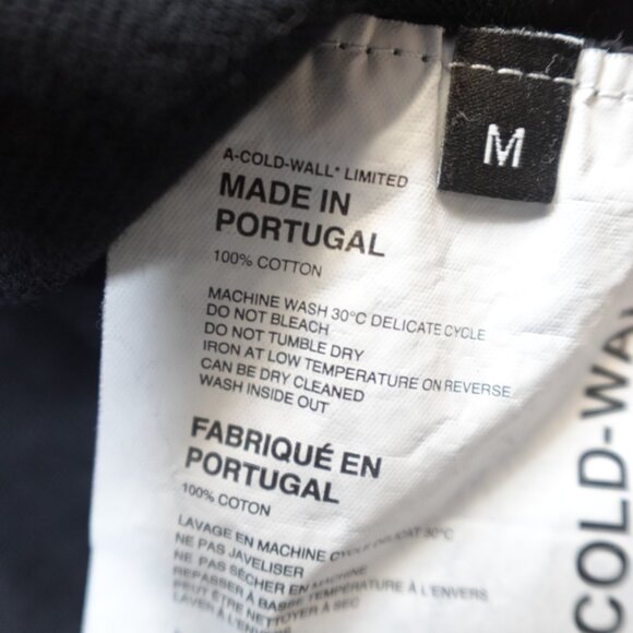 ACW A Cold Wall Shirt Medium Black Spellout Made in Portugal - Picture 4 of 8